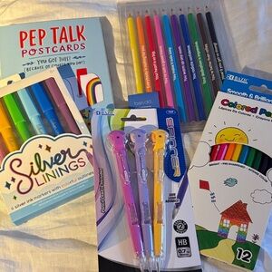 Amazing 5 piece art bundle with postcards!  All brand new!